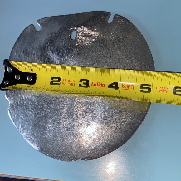 Lunares San Francisco Silver Tone Designer Sand Dollar Paper Weight - Picture 6 of 6